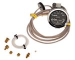 Oil Pressure and Water Temperature Dual Gauge Kit - Chrome Bezel - Including Fittings - RX1351OILWATER